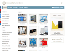 Tablet Screenshot of esitlustarvikud.ee